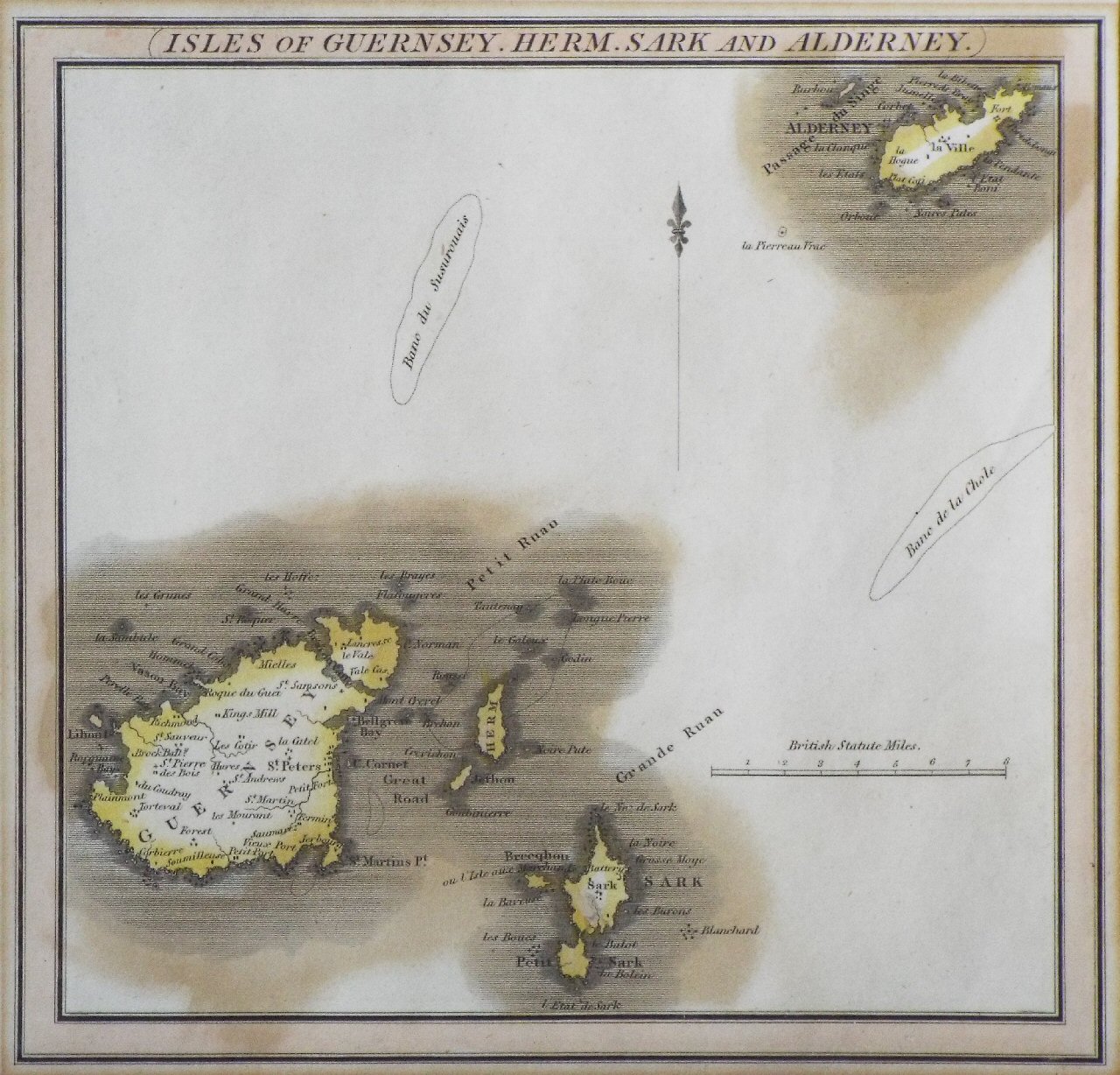 Map of Channel Islands